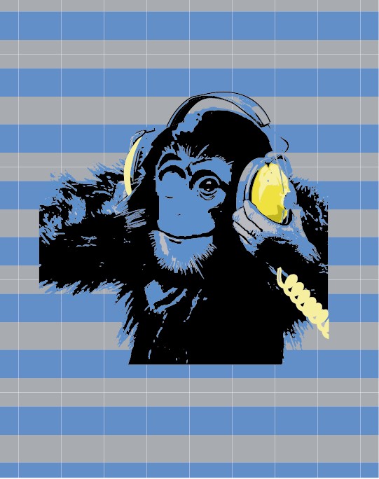 animal orangutan music vector