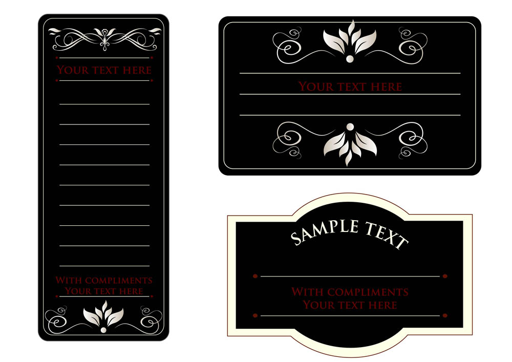 europeanstyle simple patterns invitation card 01 vector