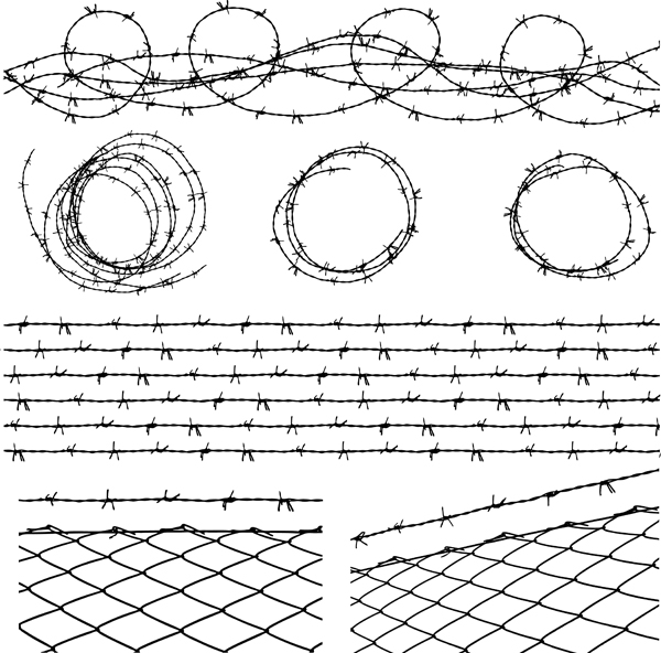 barbed wire vector