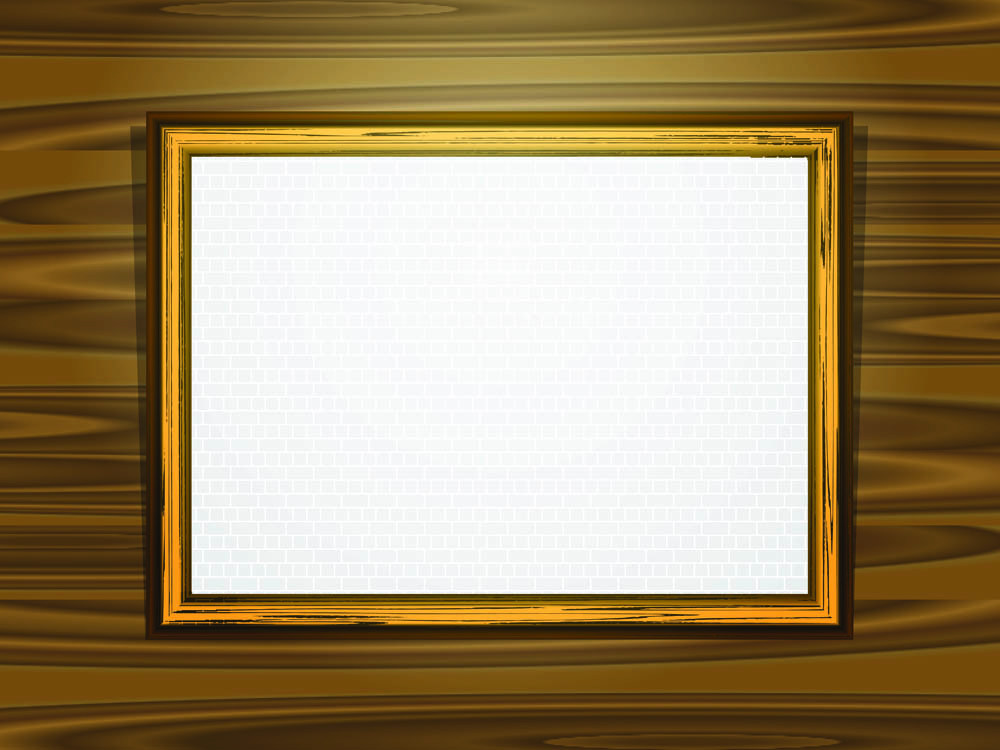 classic wood frame 01 vector