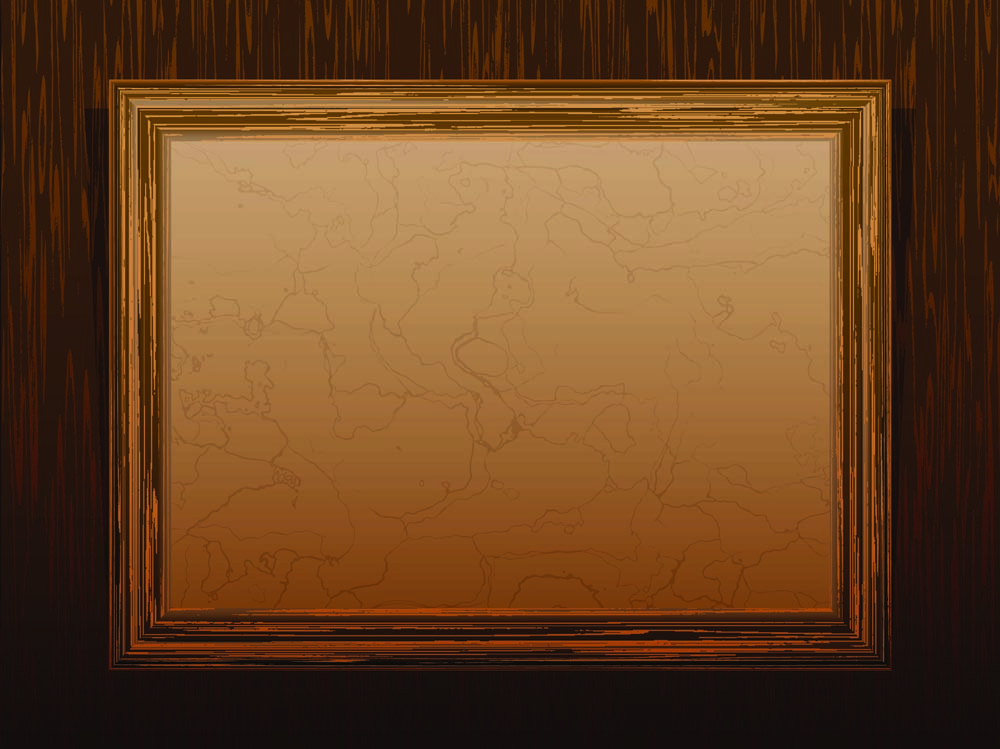 classic wood frame 02 vector