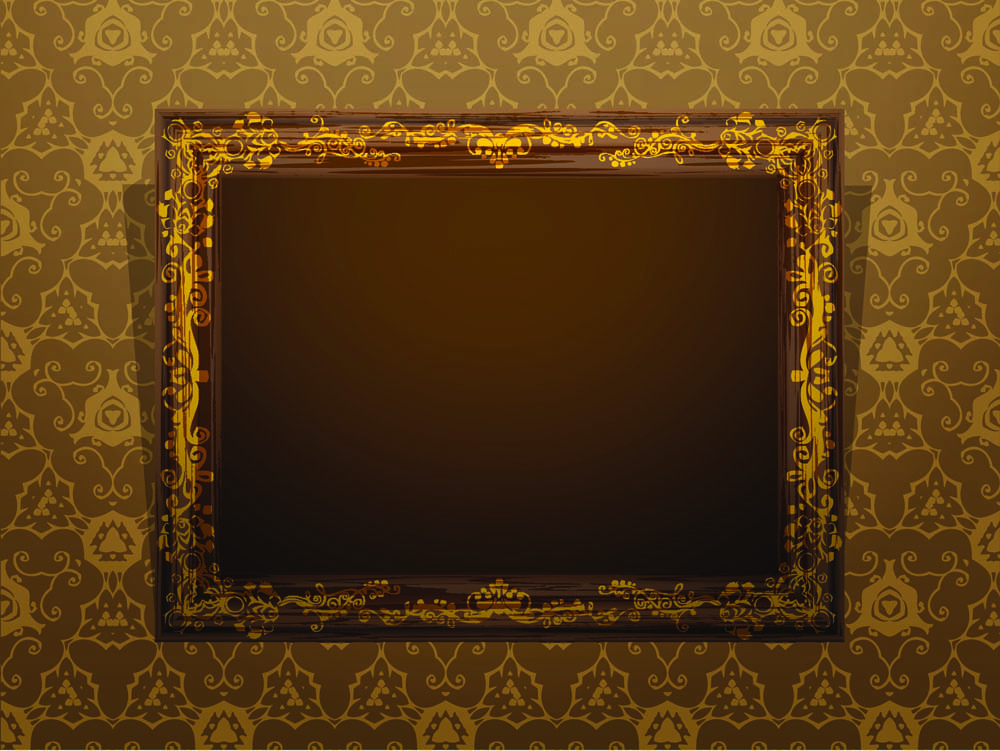 classic wood frame 05 vector