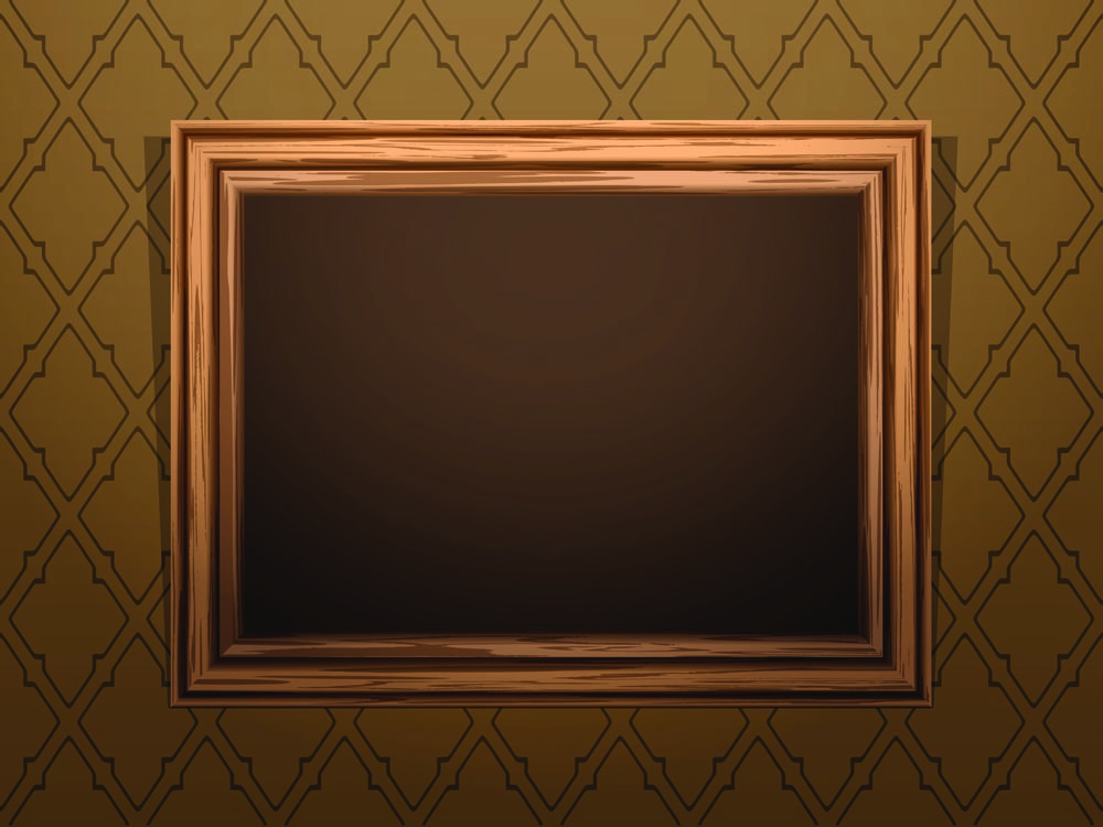 classic wood frame 04 vector