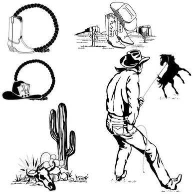 wrangler black and white clip art