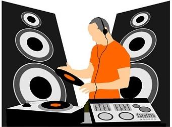 dj equipment and dj music vector