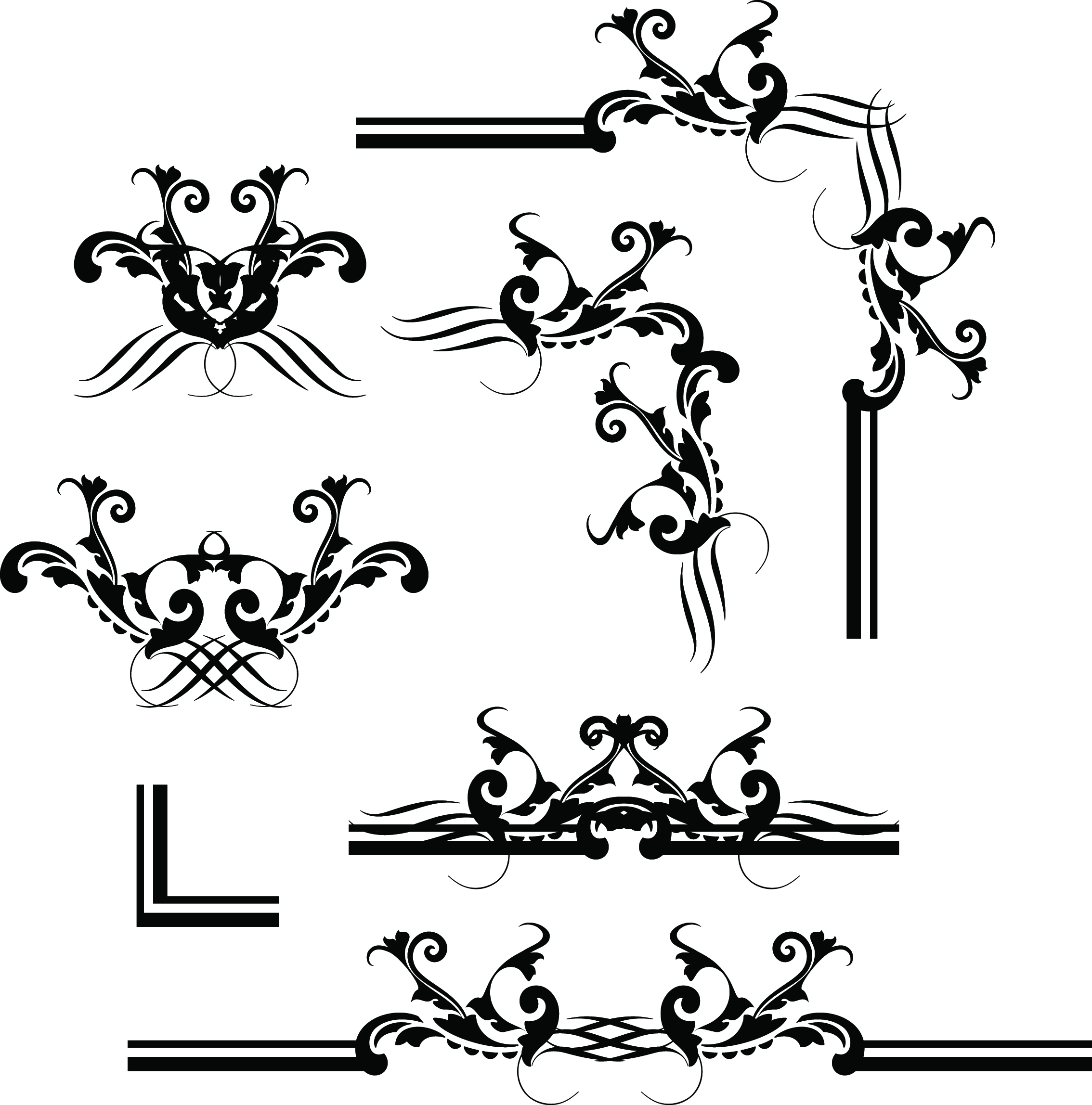 european border pattern vector