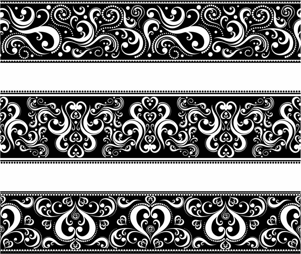 classic traditional pattern lace 04 vector