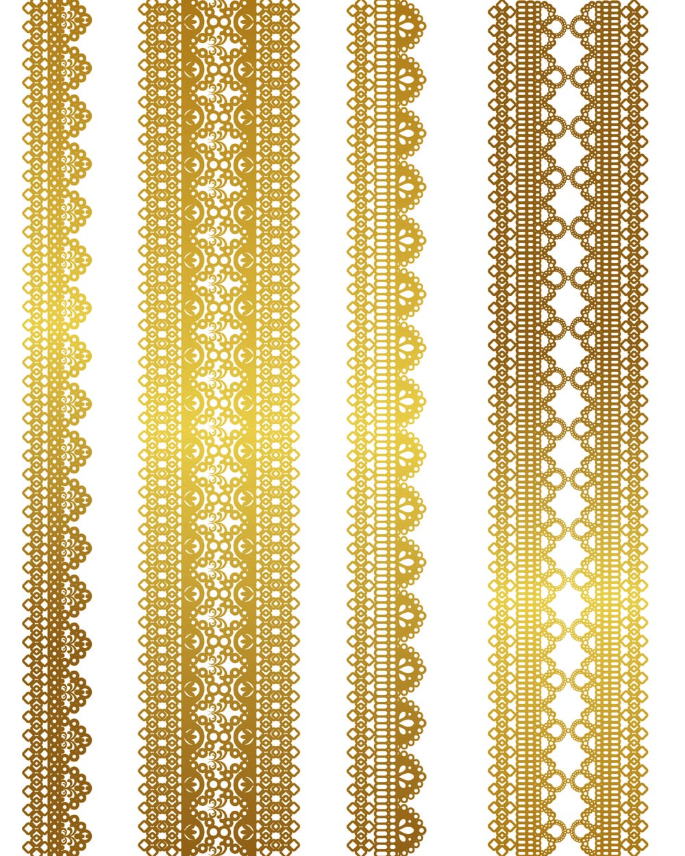 gold lace pattern 03 vector