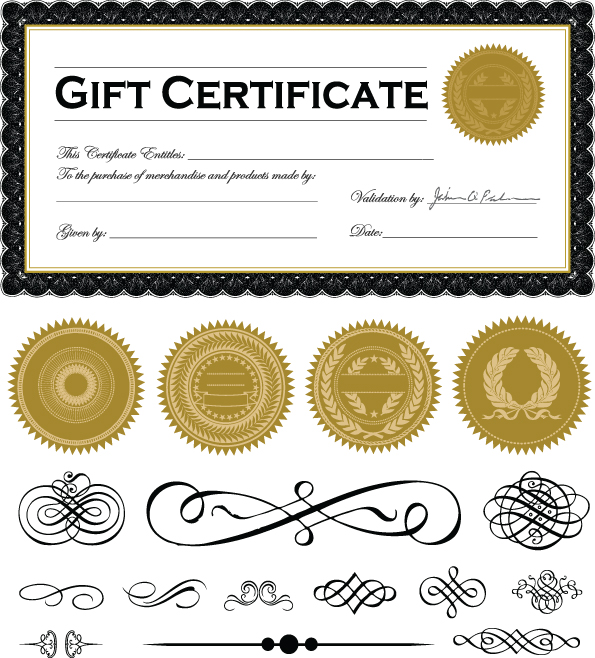 certificate and badge jewelry box 04 vector