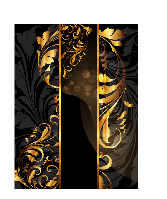 gold pattern vector 4