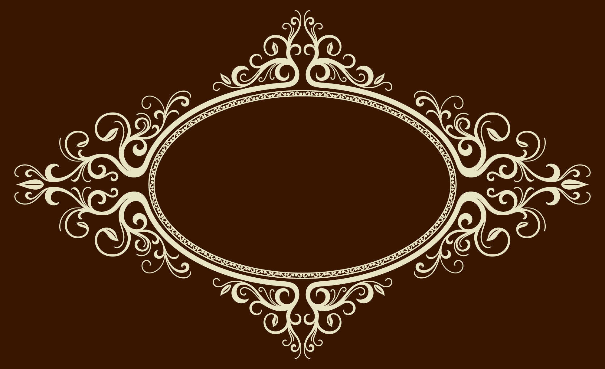 oval european border vector