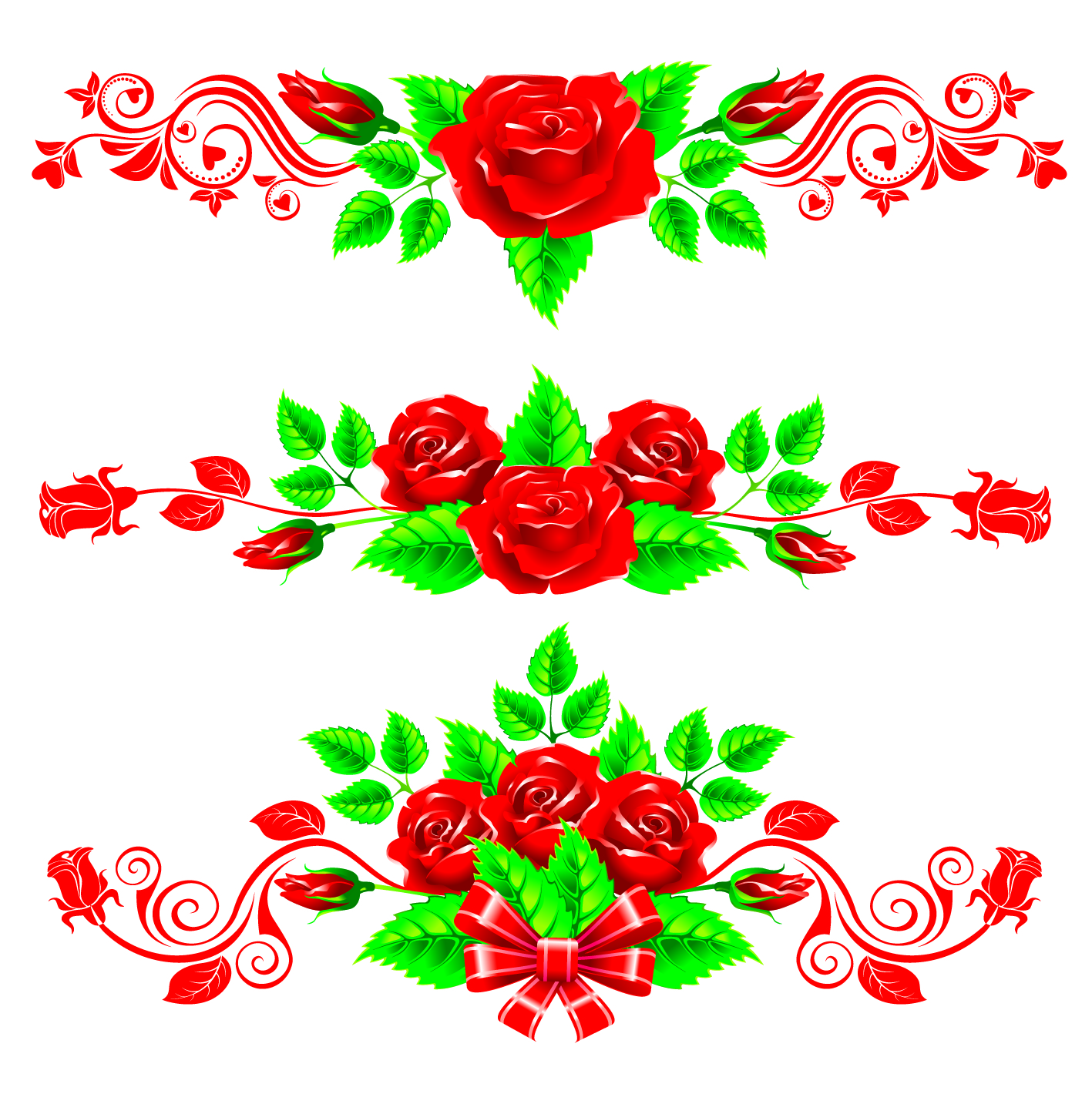 the beautiful rose lace vector