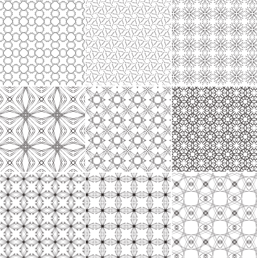 europeanstyle tiled background pattern vector