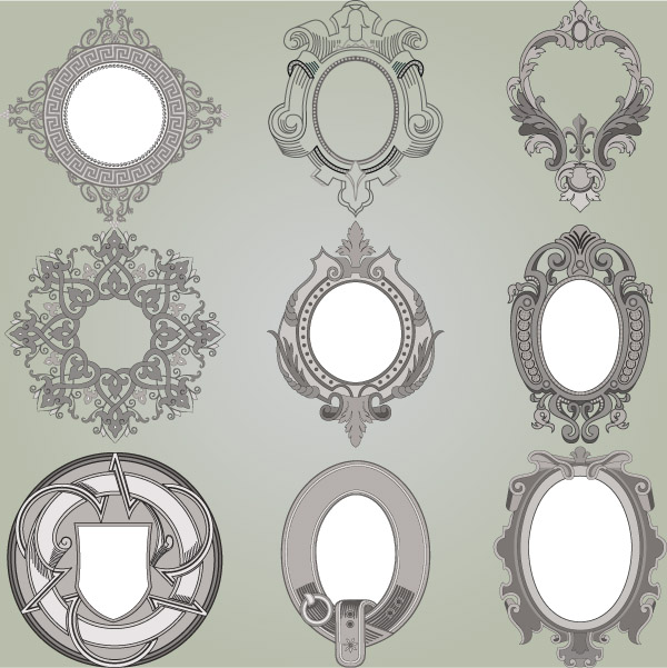 classic lace pattern vector