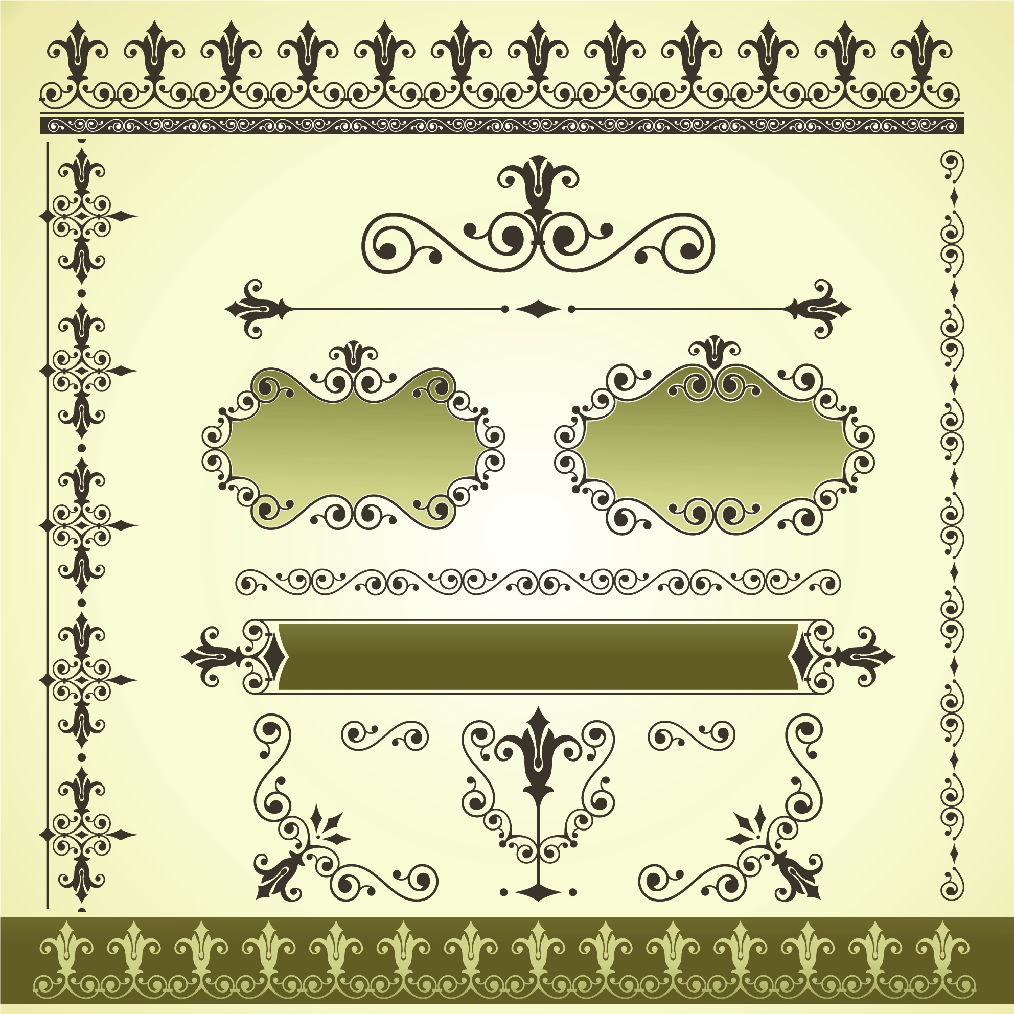 beautiful lace pattern 03 vector