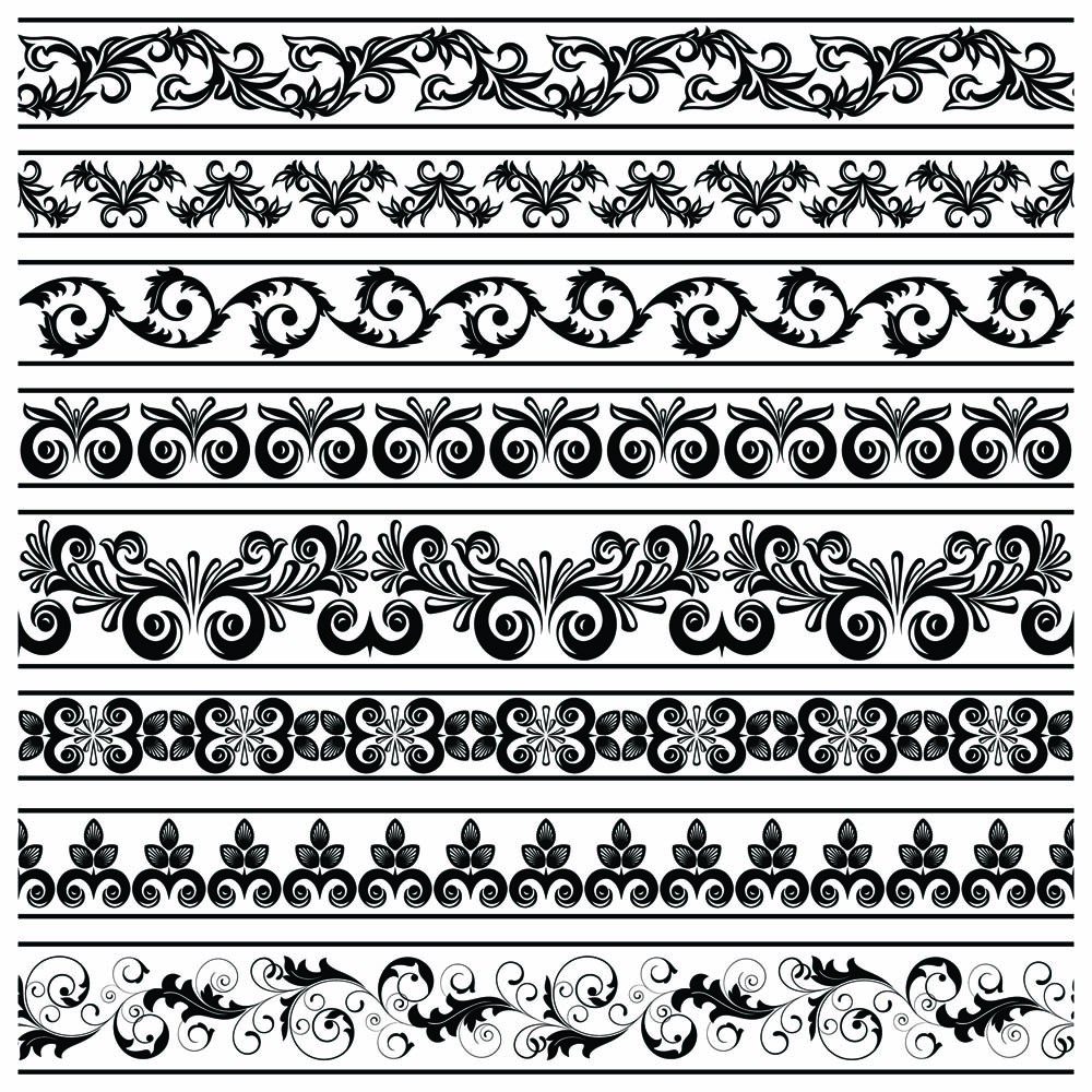 black and white patterns 03 vector