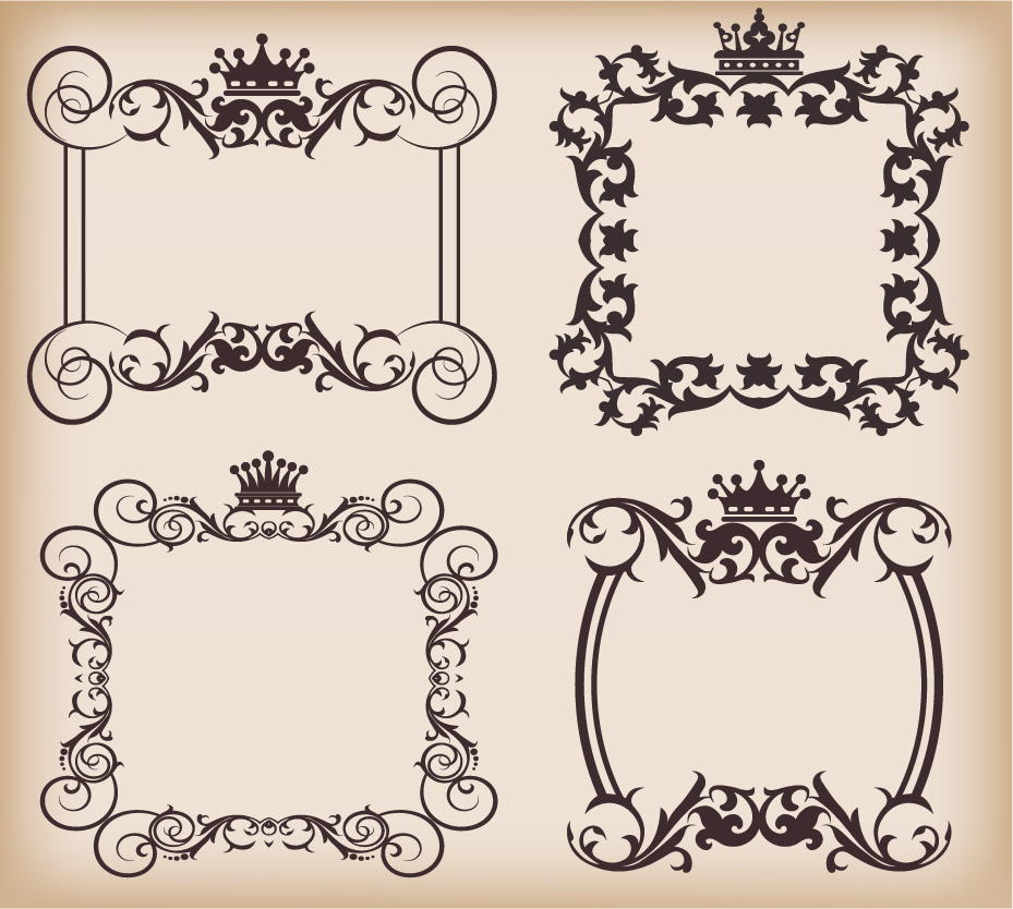 pattern border 05 vector