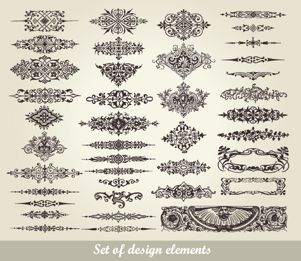 european pattern garland 02 vector