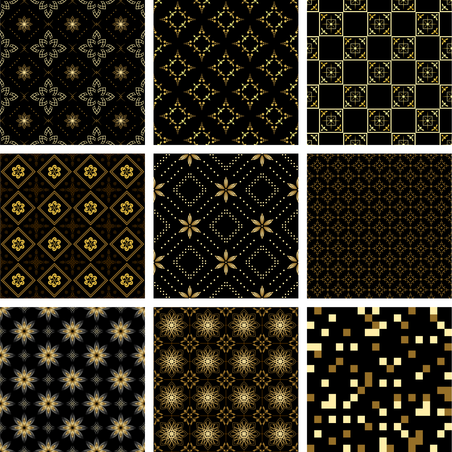 gold pattern background vector