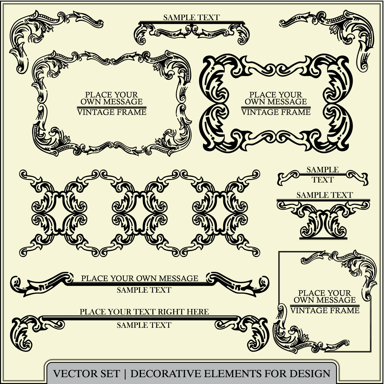 european pattern of patterns 01 vector