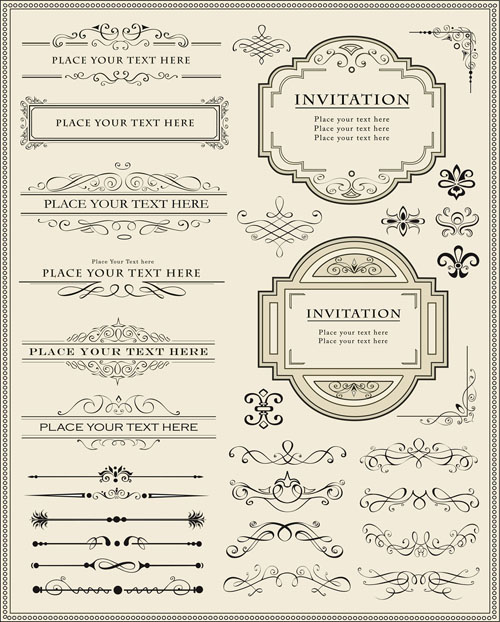 europeanstyle lace pattern 01 vector