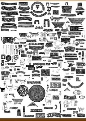 over a hundred original social patterns vector shall