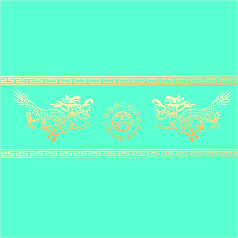 round dragon chinese classical pattern vector