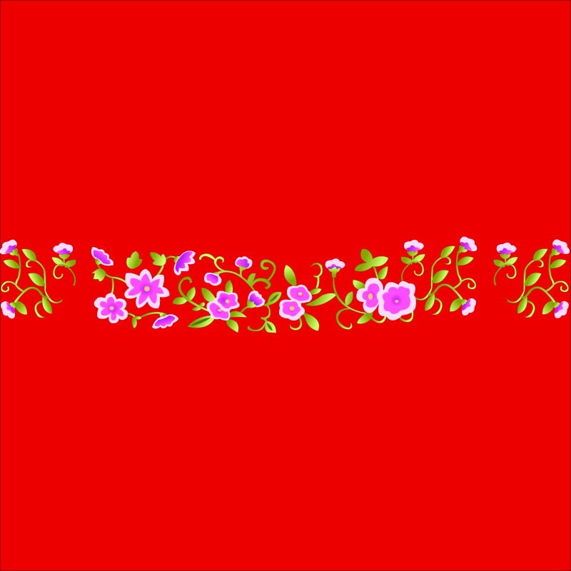 classical chinese auspicious small flowers vector