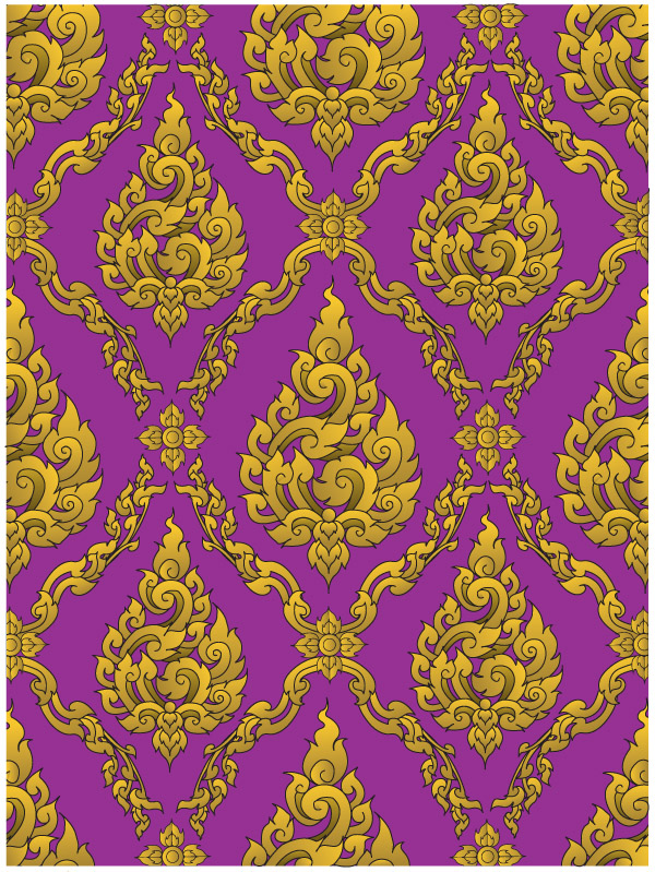 european gorgeous classical pattern vector