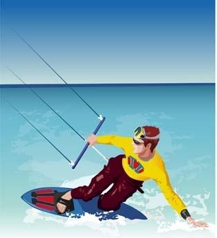 surfing sport vector 2