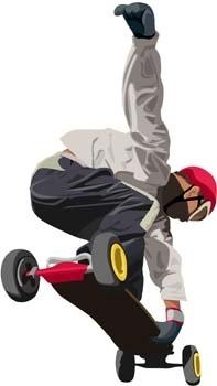 skateboarding vector 1