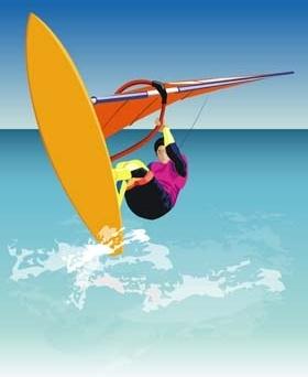 surfing sport vector 1