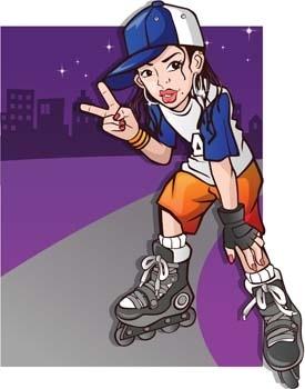 roller skate vector 6