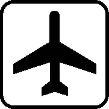 Airport Sign Board Vector