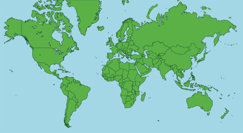 Map of the World Vector