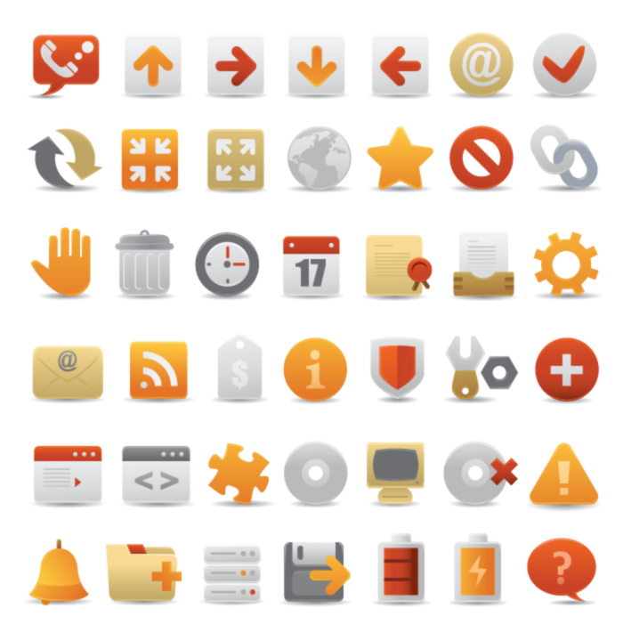 A set of beautiful web design decorative icon