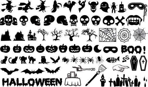 halloween element vector