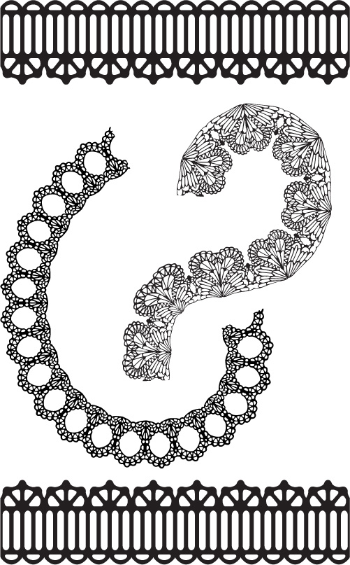 lace lace pattern vector 2