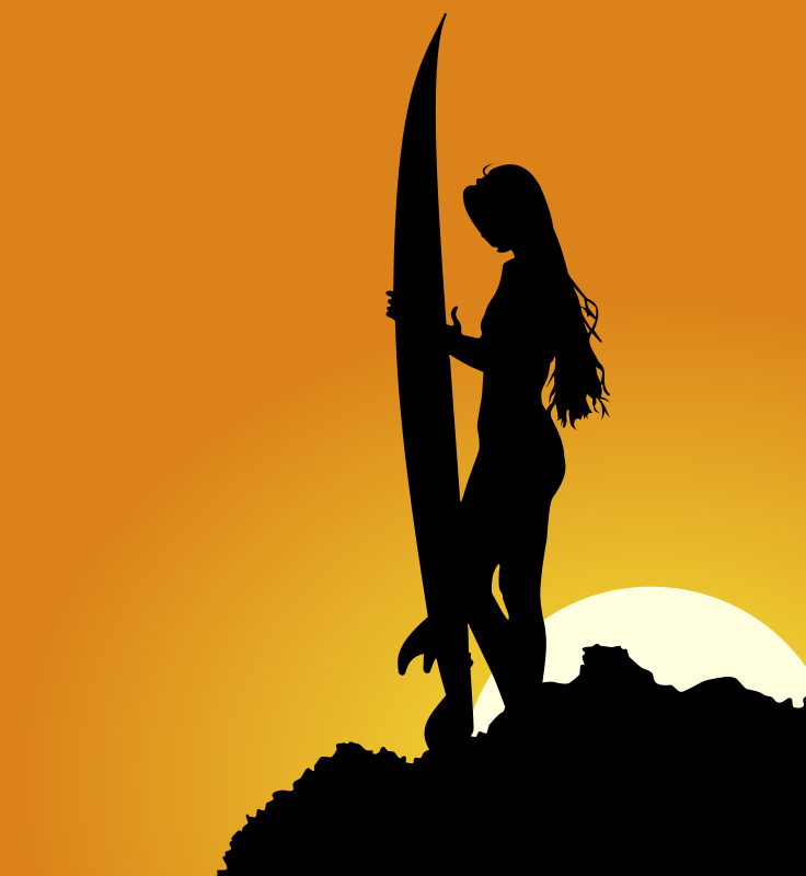 Surfer Silhouette