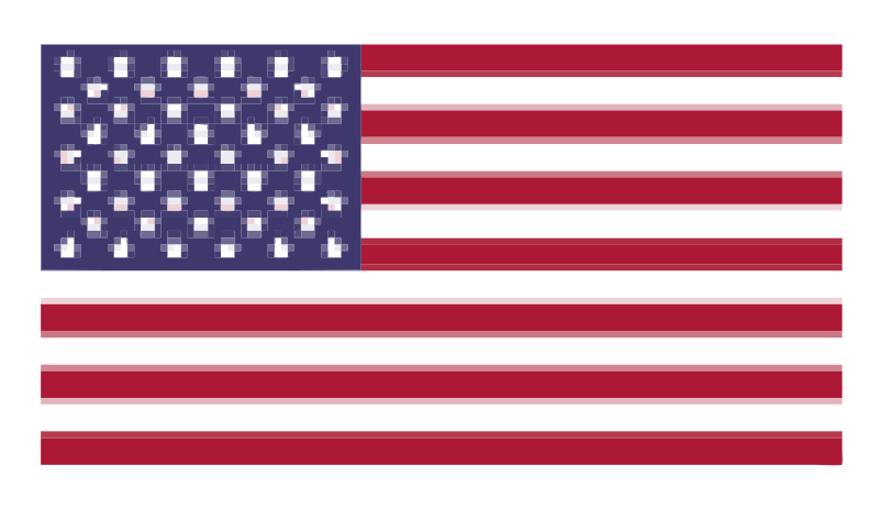 Pixelated Flag