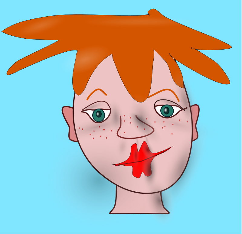 Shaded Cartoon Face