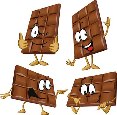 cartoon choco funny vector graphic