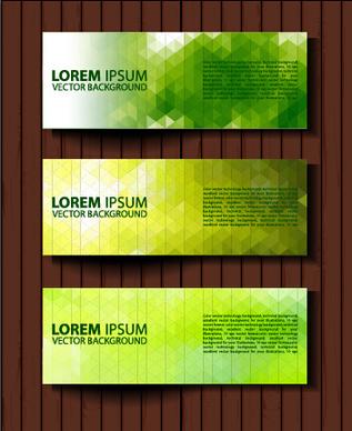 fashion banners colored design vector