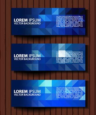 fashion banners colored design vector