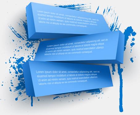 concept 3d banners vector graphics