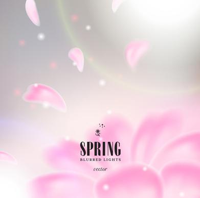 spring blurred lights vector backgrounds art