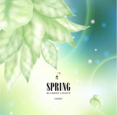 spring blurred lights vector backgrounds art