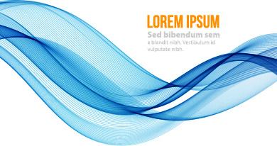 smooth and colorful wave background vector