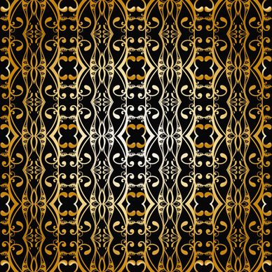 luxurious gold pattern seamless vector background