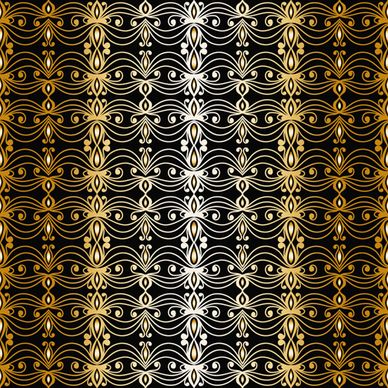 luxurious gold pattern seamless vector background